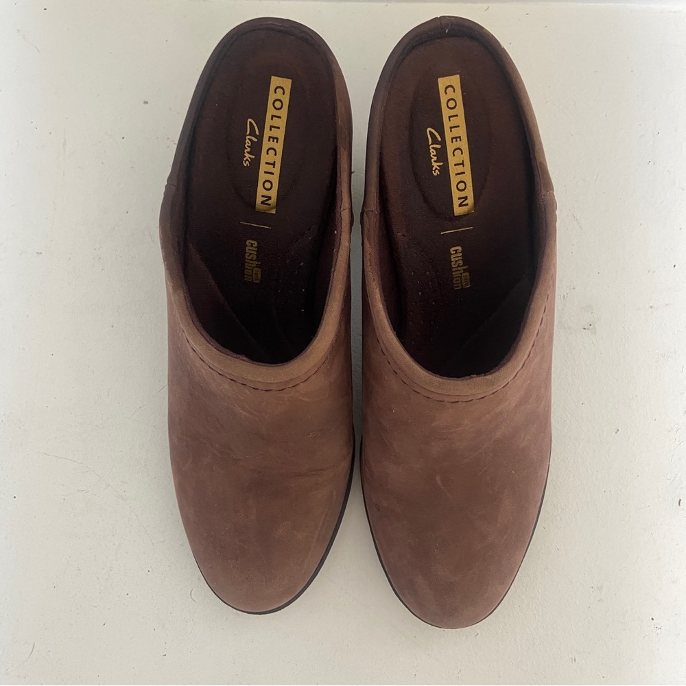 Clarks leather mules/clogs - Picture 4 of 5